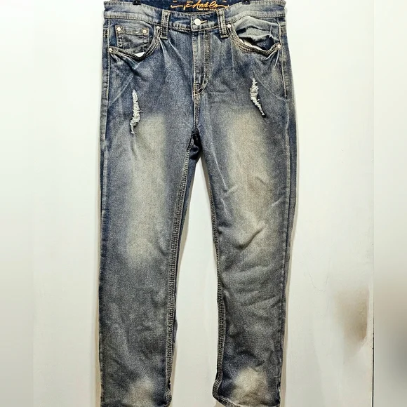 NWOT TC Men's Straight Fit Jeans - Faded Blue - Picture 1 of 7